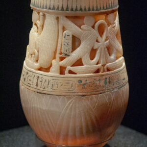 ceramic storage jar with wooden lid